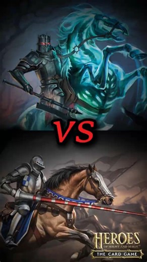 Black Knight vs Cavalier - Heroes of Might and Magic: Card Game #cardgame #shorts #battle #games