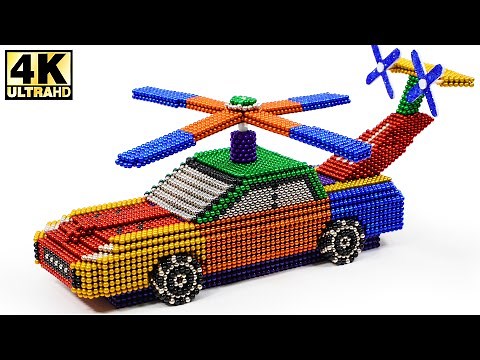 DIY - How To Make Amazing Helicopter Car with Magnetic Balls (Satisfying) | Magnetic Man 4K