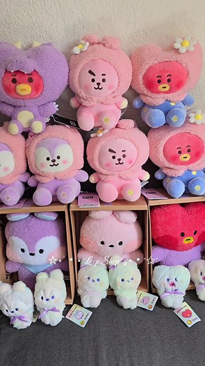 BT21 Dolls Spring Collection: TATA DOLL DRAGON & Minini Rainbow Keyring