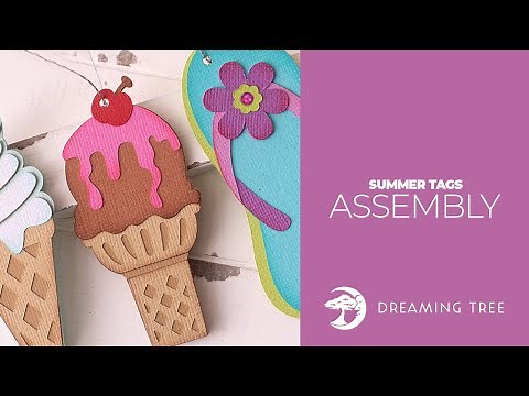 SVG File - Summer Tags - Assembly Tutorial (For Cricut, Silhouette, and ScanNCut)