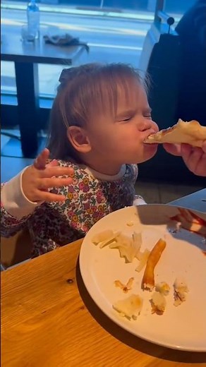 Babies Taste Pizza for the First Time – Too Cute! 🥰 #shorts
