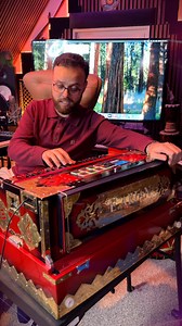 ✨ Upcoming Great Singer & Happy Customer – Emad Arian ✨ Proud to share this moment with Emad Arian, enjoying his brand-new Dark Red Harmonium Handmade Sampler from Jamal Music Store. Thank you for your trust and support! 🎶❤️ More quality instruments & custom builds coming soon. #faisaljamal #harmonium | Faisal Jamal