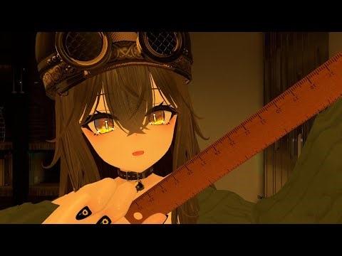 Measuring you with soft unintelligible whispers! VRChat ASMR