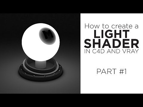 How to create a Light Shader in Vray and Cinema 4D - Part 1 - Basic Settings