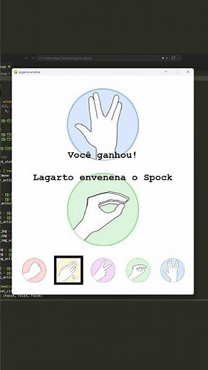 Learn how to program the Spock Lizard PPT game in Python #python #pygame #gamedev #learnprogramming