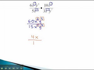 Multiply and Divide - Monomials