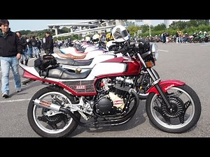 2025 CBXミーティングin与島 TNTさん主催ミーティングに遊びに行って来ました CBX400F GS400 ホーク2 インパルス サンパチ Z400FX等