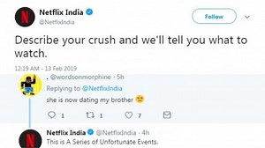 Netflix tells people what to watch this Valentine's based on their crush. Internet has the hilarious answers