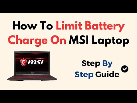 How to Limit Battery Charge on MSI Laptop – Enable Battery Health Charging in MSI Center