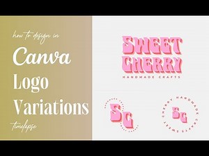 Logo Variations Made Easy in Canva | Responsive Logo Design Timelapse