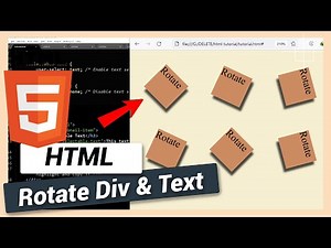 Rotate Div or Text | HTML and CSS Tutorial