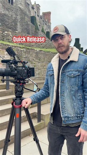The #canonc400 on a doc shoot. Bright Tangerine Left Field 3 Quick Release