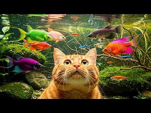 🔴 LIVE Cat TV Fish Tank | Fish for Cats to Watch (4K HDR, with Music) 🐱