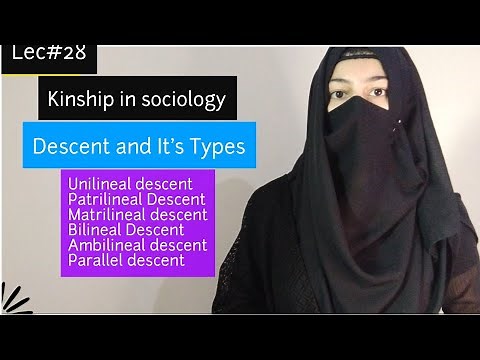 Kinship : Descent and it's Types in sociology and anthropology | patrilineal vs Matrilineal descent