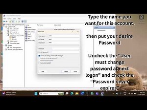 HOW TO CREATE LOCAL USER ACCOUNT IN WINDOWS 11