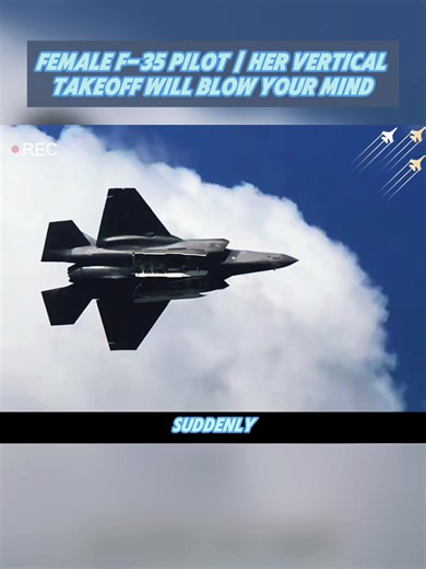 Female F-35 Pilot | Her Vertical Takeoff Will Blow Your Mind#fyp #Aviation #Military #F35 #FemalePilot