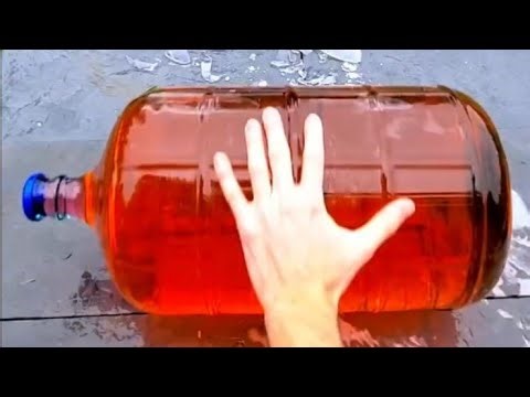 Breaking Glass Bottles🔥 - Crushing Crunchy & Soft Things💥🚨🍾⚠️