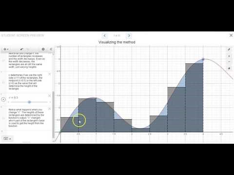 Riemann Sum Desmos Lab