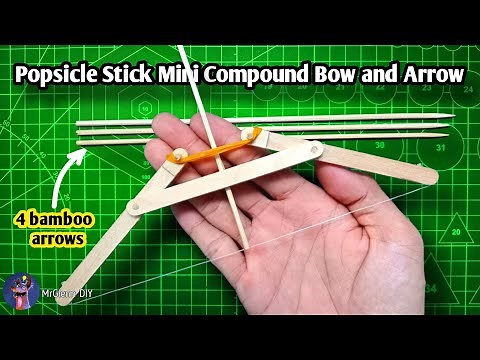 DIY Mini Compound Bow That Actually Shoots! (Popsicle Stick)