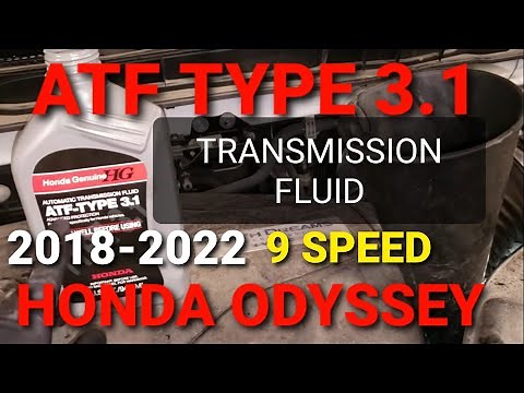 HONDA ODYSSEY TRANSMISSION FLUID CHANGE 9AT