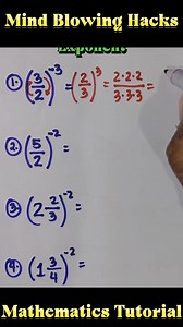 Mind Blowing Hacks || Mathematics Tutorial | Mathematics Tutorial