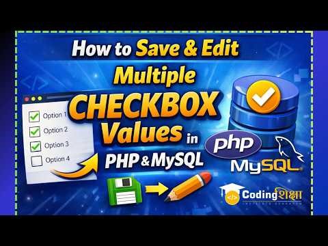 How to Insert and Edit Checkbox Values in Database (PHP + MySQL)