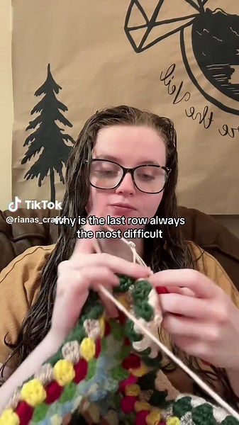 finished this octagon sweater all the way up to the last row and then didn’t touch it for a week… Does anyone else do this? #crochet #octagonsweater #crochetsweater #fiberarts