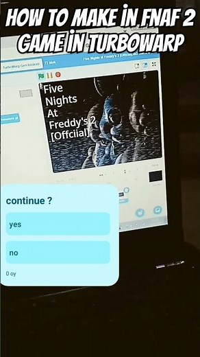 how to make fnaf 2 in turbowarp part 1 #fivenightsatfreddys #fnaf#fnaf2