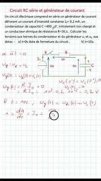 Series RC Circuit and Current Generator