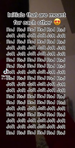 Matching Initials - R and J | Inseparable Pair | Find Out Which Initials Belong Together
