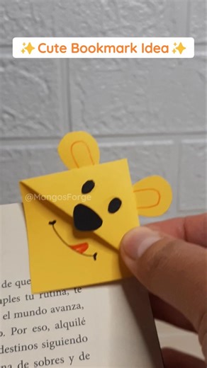 Cute Paper Bookmark DIY | Easy Craft