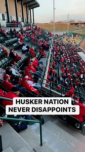 Where else can you get a crowd like this on a 50 ° Tuesday night?#GBR | #Huskers | Hail Varsity