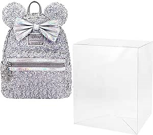 EcoTEK Protectors Case Compatible with Loungefly - Mini Backpacks UV/Scratch Resistant Protectors, Crystal Clear Case, Heavy Duty Acid Free w/Film (10 Pack) - Backpack Protector