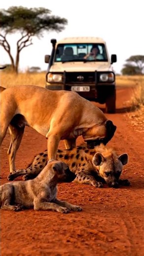 Unexpected Animal Encounter in the Wild