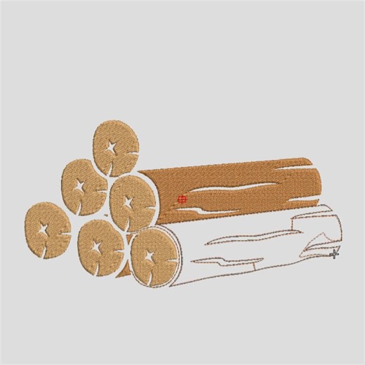 Wood Embroidery Design - Wood Log Embroidery Design - Tree Trunks Embroidery Design - Wood Pile Log Machine Embroidery Design Files -5 Sizes - Etsy