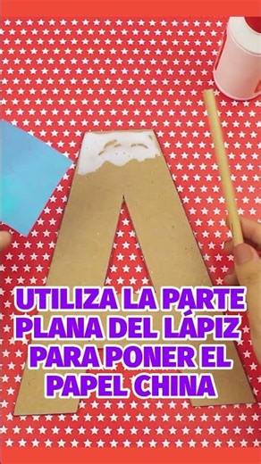 Letras Decorativas con Papel de China para decorar ✂️