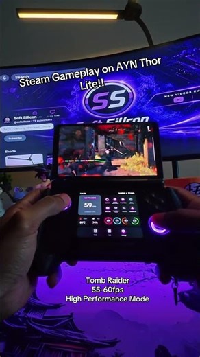 Steam Gameplay on AYN Thor Lite via Gamehub