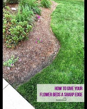HOW TO EDGE A FLOWER BED