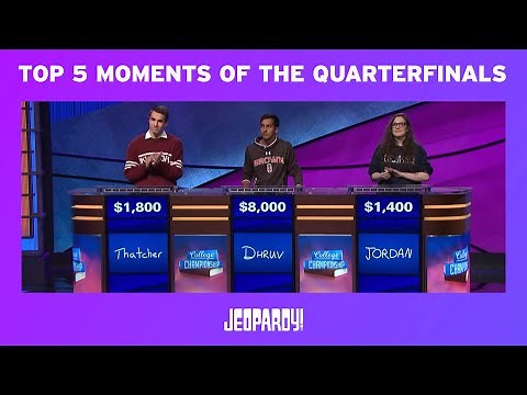 2018 College Championship: Top 5 Moments of the Quarterfinals | JEOPARDY!