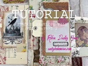Stacked Envelope File Folder Tutorial part 2, craft along, diy junk journal ideas