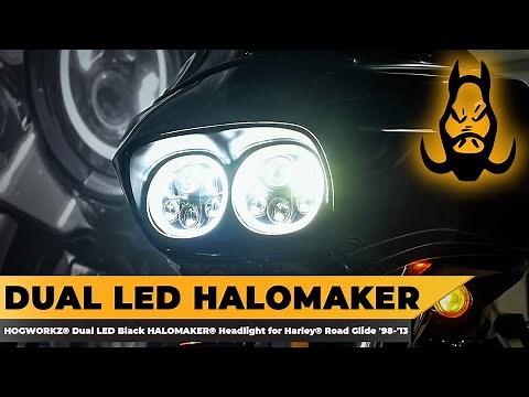 HOGWORKZ® LED Headlight Install for Harley® Road Glide (Fits '98-'13 Harley® Road Glide models)