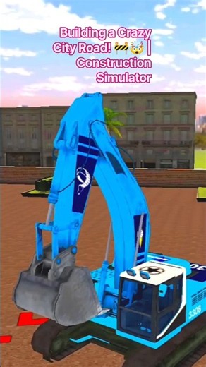 Building a Crazy City Road! 🚧🤯 | Construction Simulator #shorts #youtubeshorts #construction #games