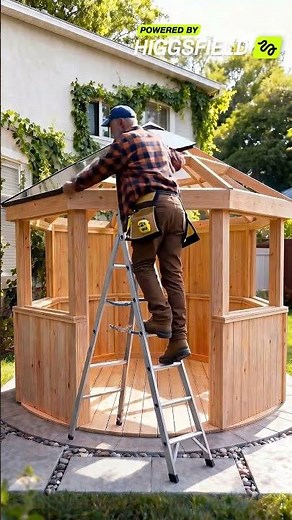 Backyard Gazebo Bar Build 🍹🏡 Ultimate Outdoor Lounge Transformation