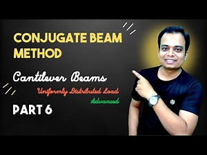 Conjugate Beam Method Part 6: Cantilever Beam with UDL | Slope & Deflection Explained |
