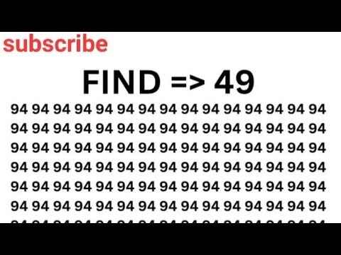Find 49 in this live video can you solve? #subscribe 
