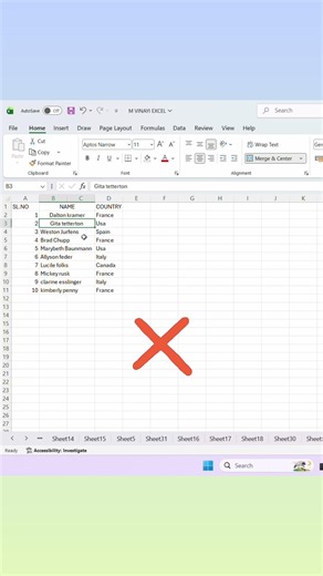Merge Cells Instantly in MS Excel Using Shortcut Key | 90% People Don’t Know This Trick #shorts