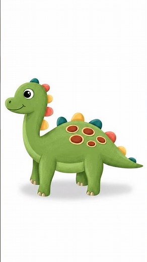 How to Draw a Big Cute Dinosaur 🦖✏️ Easy Step-by-Step Drawing