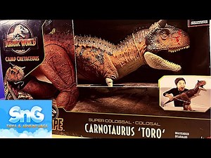 Camp Cretaceous Super Colossal Carnotaurus "TORO" [Unboxing]