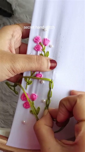 very trending so easy border stitch /how to easy border #shortvideo #sewing #handmade