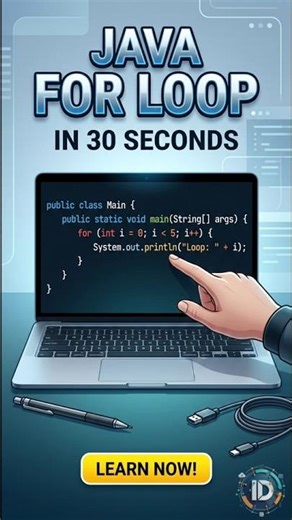 👉 Java For Loop Explained in 30 Seconds | Beginner Friendly